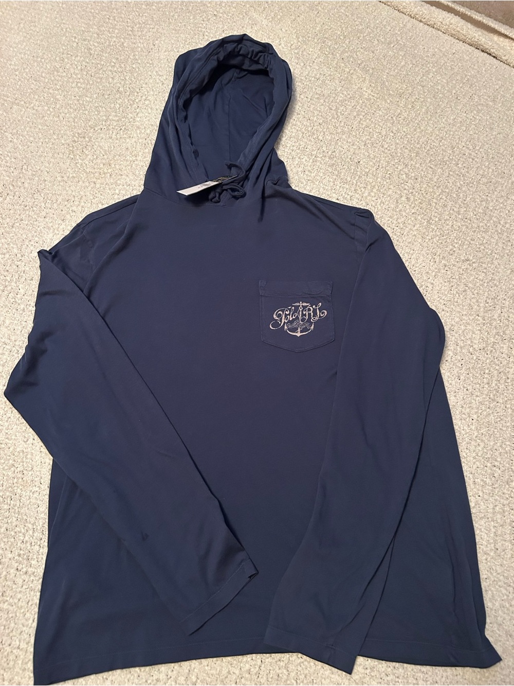 NWT Large Polo Ralph Lauren Anchor Polo RL CO hoodie custom slim fit